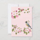 フローラ日本のスタイル結婚式招待状 案内状 (裏面)