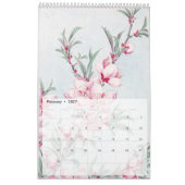 フローラ日本のヴィンテージ カレンダー (2月 2027)