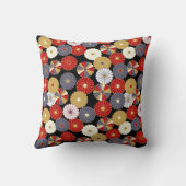 フローラ日本の柄 クッション (裏面)