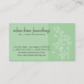 フローラ日本の海グリーン名刺 名刺 (裏面)