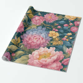 フローラ明カラフルるい花 ラッピングペーパー