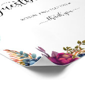 フローラ星空のゲストブックサイン ポスター (角)