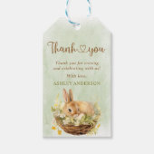 フローラ春うさぎソフバニー1歳の誕生日 ギフトタグ (正面)