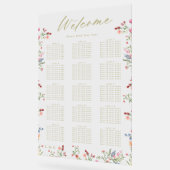 フローラ春の結婚式ウェルカムシート アクリルサイン (傾斜)