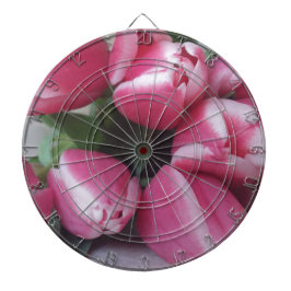 フローラ春の花束ピンクのチューリップ、花 ダーツボード