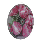 フローラ春の花束ピンクのチューリップ、花 ダーツボード (正面左)