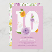 フローラ春ガーデン10thバースデーパーティー セーブザデート (正面/裏面)