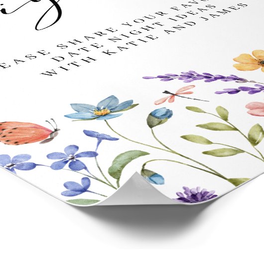 フローラ春サマーカップル日付ナイトアイディア ポスター (角)