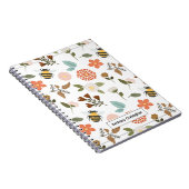 フローラ春ダフォディル&ビーツ | カスタマイズ ノートブック (右側)