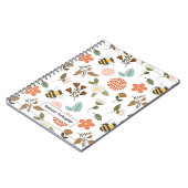 フローラ春ダフォディル&ビーツ | カスタマイズ ノートブック (左側)