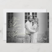 フローラ春チノイスリーフラットサンキューカード サンキューカード (正面)