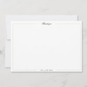 フローラ春チノイスリーフラットサンキューカード サンキューカード (裏面)