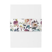 フローラ春パステルウォーターカラー結婚式招待状 招待状ベリーバンド (裏面例)