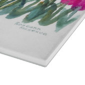 フローラ春ピンクチューリップグローブ切削盤 カッティングボード (角)