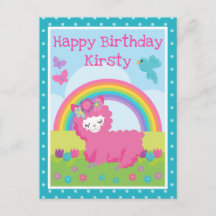 フローラ春ピンクラマ&レインボー誕生日