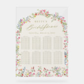 フローラ春ブライダルシャワーテーブル アクリルサイン (正面)