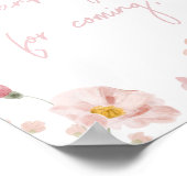 フローラ春ベビー開花有難うございま来す ポスター (角)