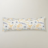 フローラ春ホームボタニカルブルーイエローミックス ボディピロー (裏面)