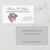 フローラ春メイドのメイクアップアーティスト 予約カード (正面/裏面)