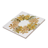 フローラ春リースフラワーピンクフラワーアート タイル (側面)