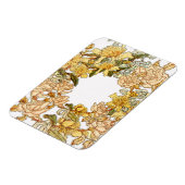 フローラ春リースフラワーピンクフラワーアート マグネット (左側)