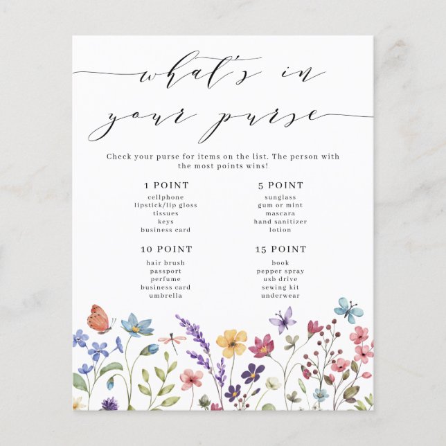 フローラ春夏あなたの財布のゲームの中に何がある (正面)