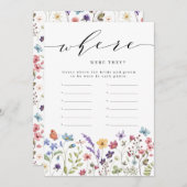 フローラ春夏どこ彼らはブライダルゲーム 招待状 (正面/裏面)