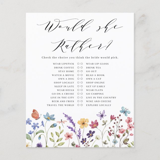 フローラ春夏は彼女はブライダルシャワー (正面)