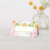 フローラ春折りキンセアニェラ置きカード プレイスカード (裏面)