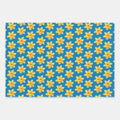 フローラ春水カラーイエローダッフォディル ラッピングペーパーシート (正面3)