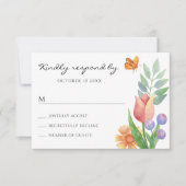 フローラ春水彩色 出欠カード (正面)