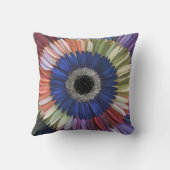 フローラ春水彩花芸術的柄 クッション (裏面)