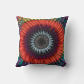 フローラ春水彩花芸術的柄 クッション (裏面)