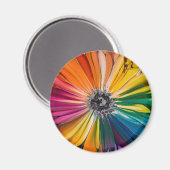 フローラ春水彩花芸術的柄 マグネット (正面/裏面)