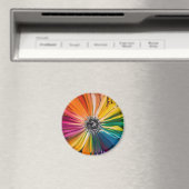 フローラ春水彩花芸術的柄 マグネット (インサイチュ (食洗機))