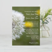 フローラ春、夏、秋の結婚式招待状。 招待状 (スタンド正面)