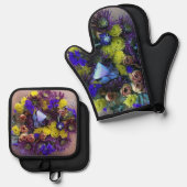 フローラ春 鍋つかみ&鍋敷きセット (正面/裏面)