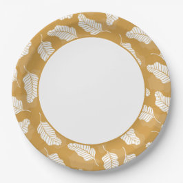 フローラ春 | 黄金と白離れの ペーパープレート