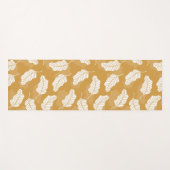 フローラ春 | 黄金と白離れの ヨガマット (正面(横))