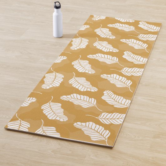 フローラ春 | 黄金と白離れの ヨガマット (インサイチュ)