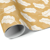 フローラ春 | 黄金と白離れの ラッピングペーパー (ロールコーナー)