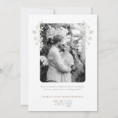 フローラ春Chinoiserie日付の保存 招待状 (裏面)