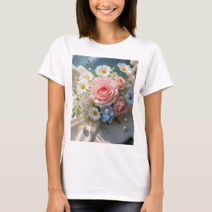 フローラ時代を超越したエレガンスと小声のロマンス Tシャツ