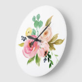フローラ時計 ラージ壁時計 (傾斜)