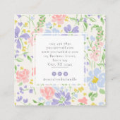 フローラ景観プランナー名刺 スクエア名刺 (裏面)