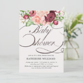 フローラ書の赤ちゃんシャワーの招待状 (スタンド正面)