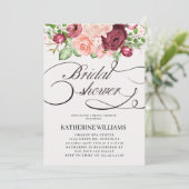 フローラ書道のシャワーの招待状 (スタンド正面)