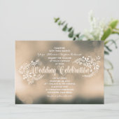 フローラ書道結婚式招待状 招待状 (スタンド正面)
