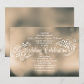 フローラ書道結婚式招待状 招待状 (正面/裏面)