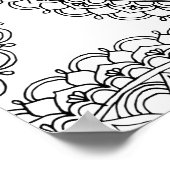 フローラ曼荼羅大人彩色 ポスター (角)